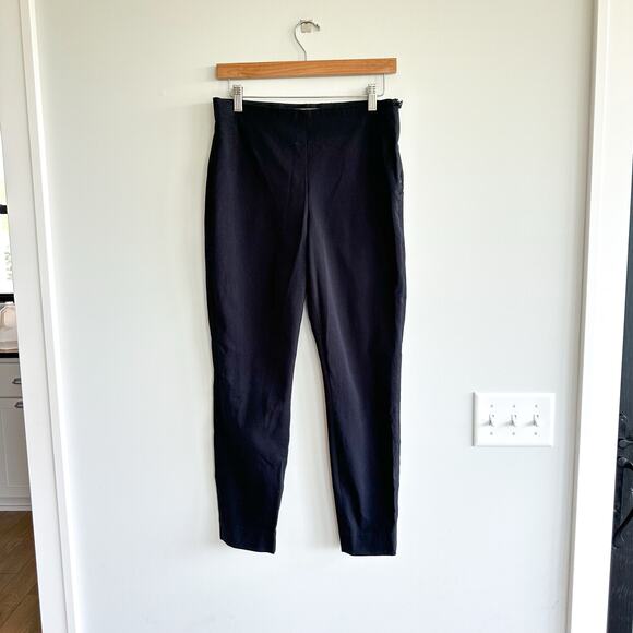 Everlane The Side Zip Stretch Cotton Crop Work Pant Black 8 - Picture 2 of 8
